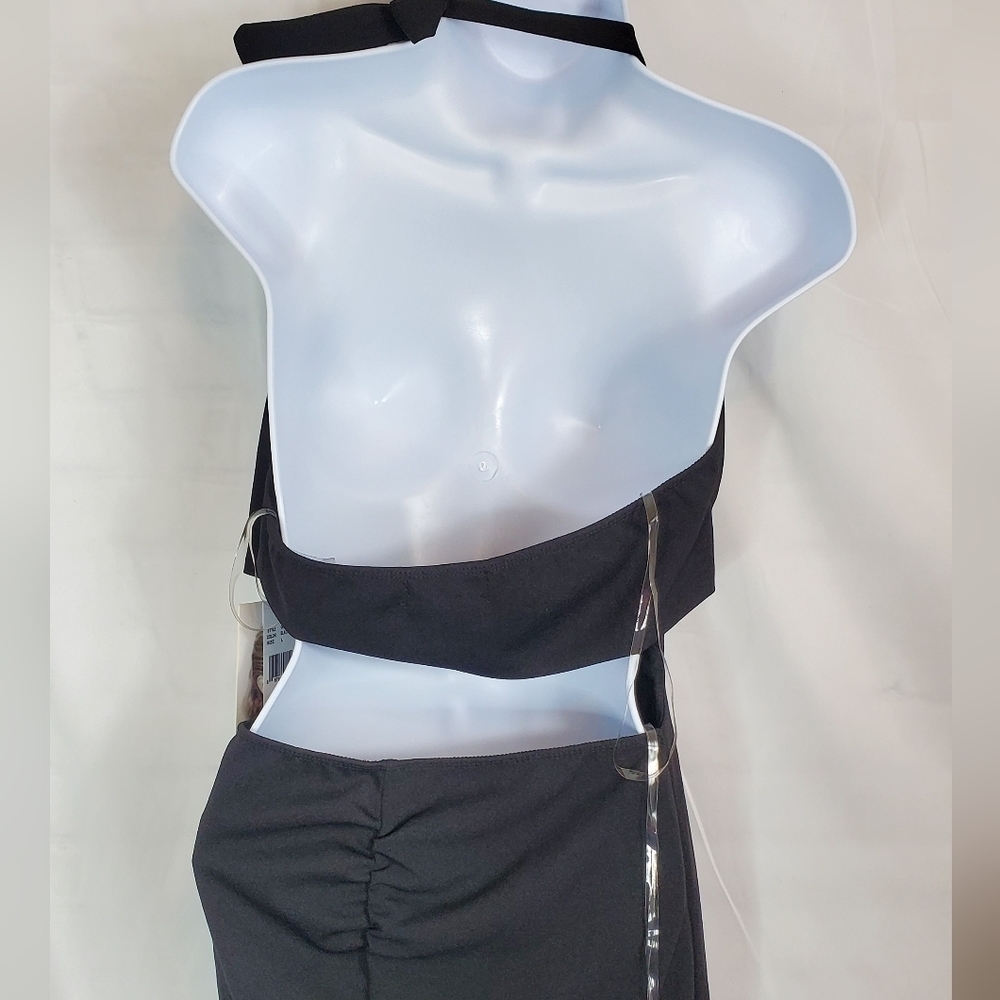 Love Nickie Lew Size Large Halter Open Back Dress NWT - Picture 2 of 7